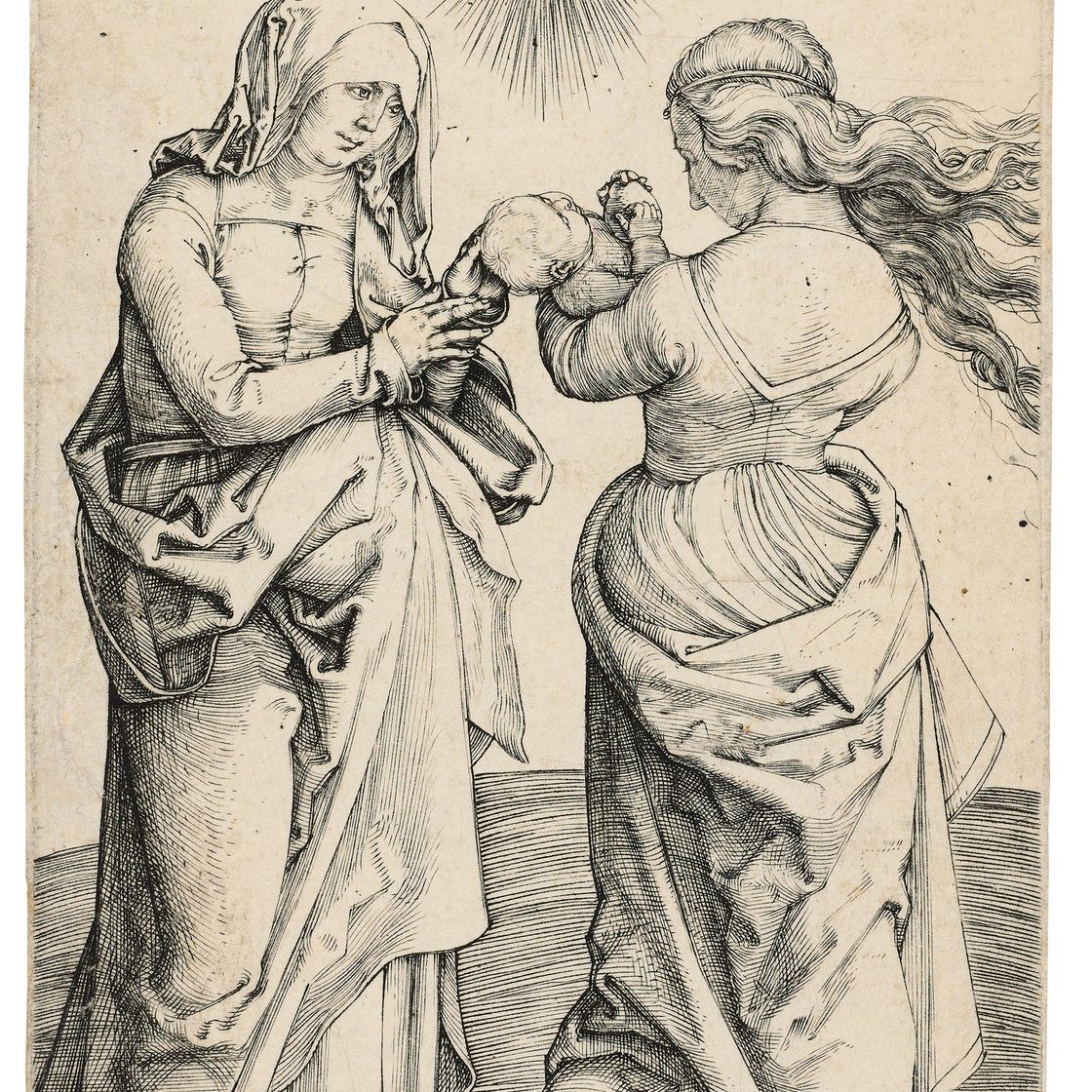 Albrecht Dürer — Богородица с младенцем и святой Анной