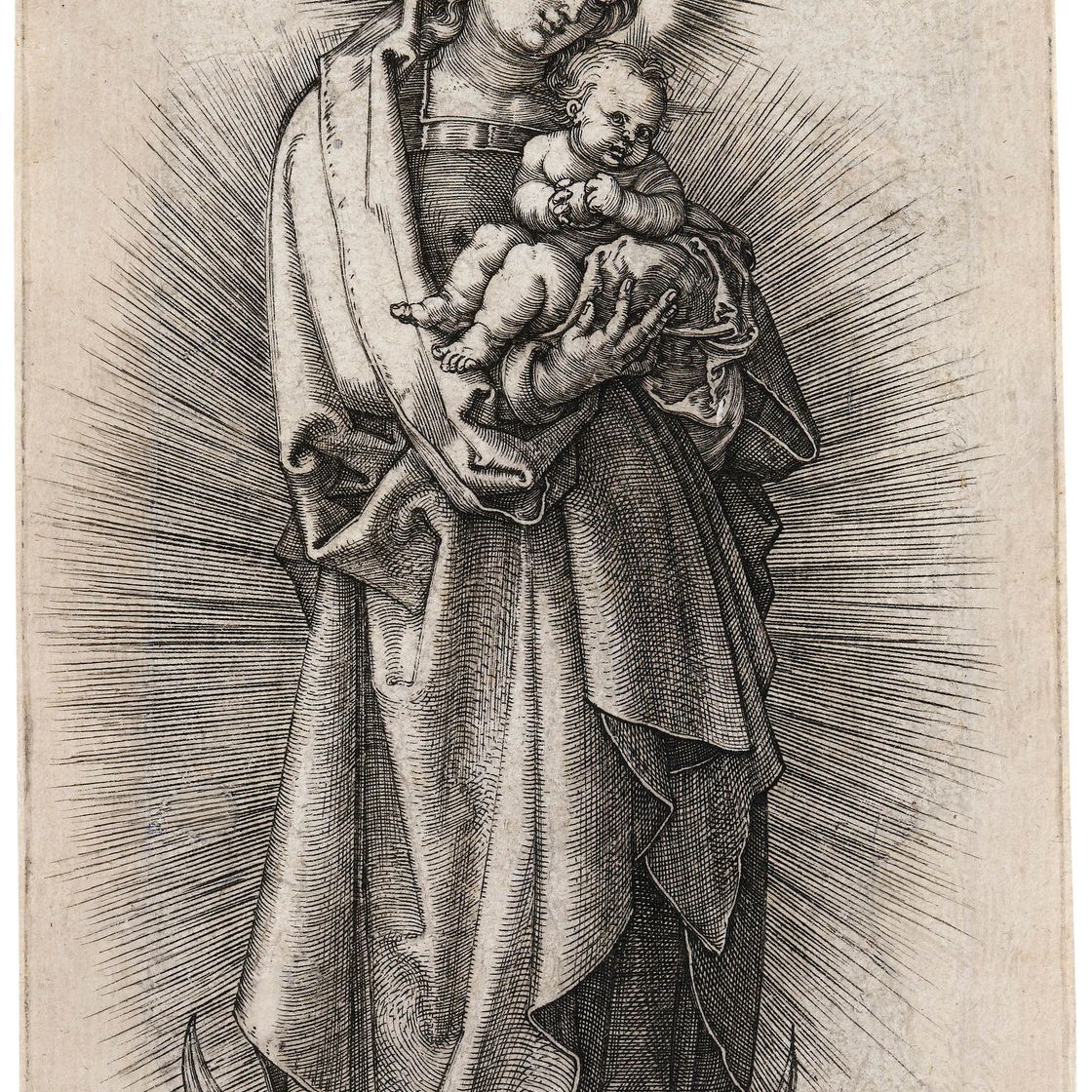 Albrecht Dürer — Богородица на полумесяце в диадеме