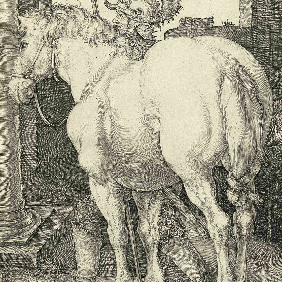 Albrecht Dürer — Большая лошадь (Б. 97; М., Зал. 94; С.М.С. 43)