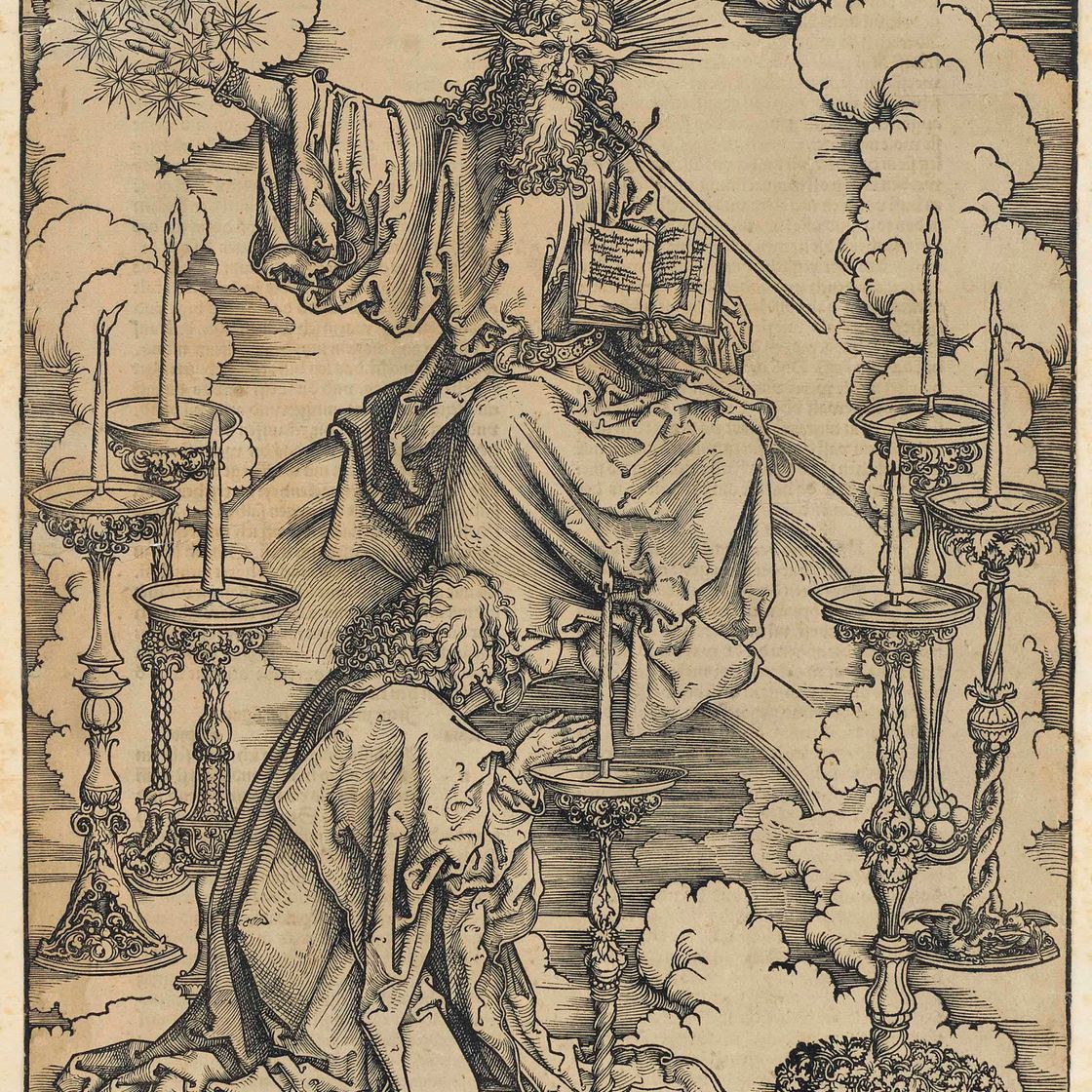 Albrecht Dürer — Видение о семи подсвечниках, из Апокалипсиса (Барч, 62; Медер, Холстейн, 165; Шох, Менде и Шербаум, 113)