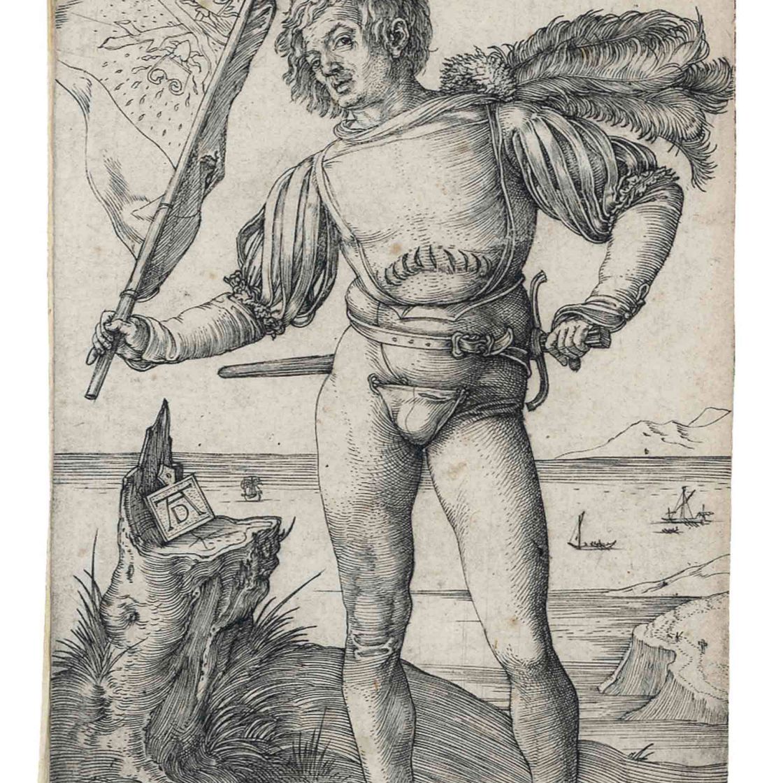 Albrecht Dürer — Знаменосец (Б. 87; М. Холл. 92; С.М.С. 31)