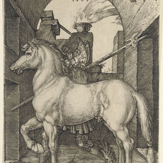 Albrecht Dürer — Маленькая лошадка (Б. 96; М., Зал. 93; С.М.С. 42)