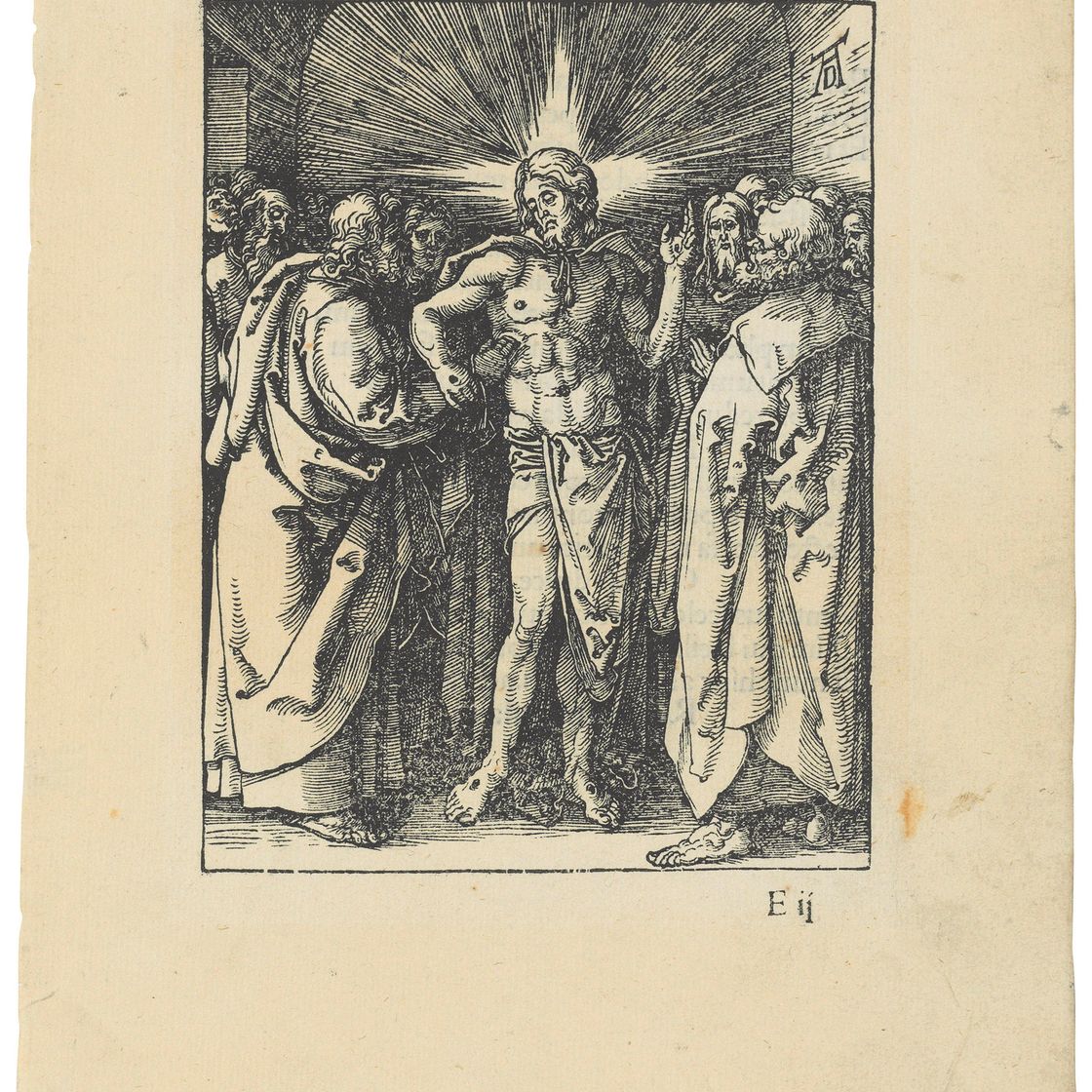Albrecht Dürer — Фома сомневающийся, из книги "Маленькая страсть"