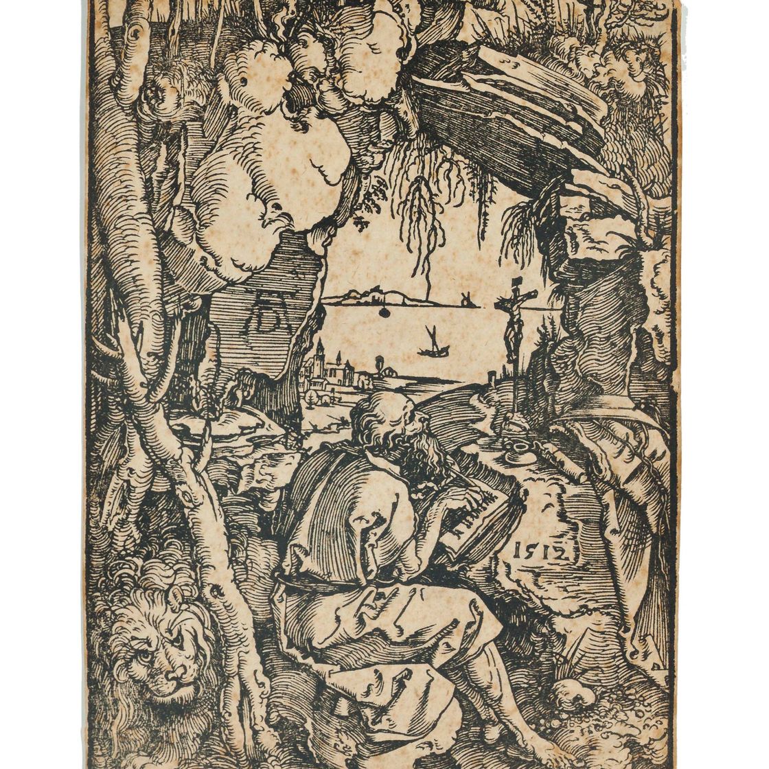 Albrecht Dürer — Святой Иероним в пещере (Барч, 113; Медер, Холштайн, 229)