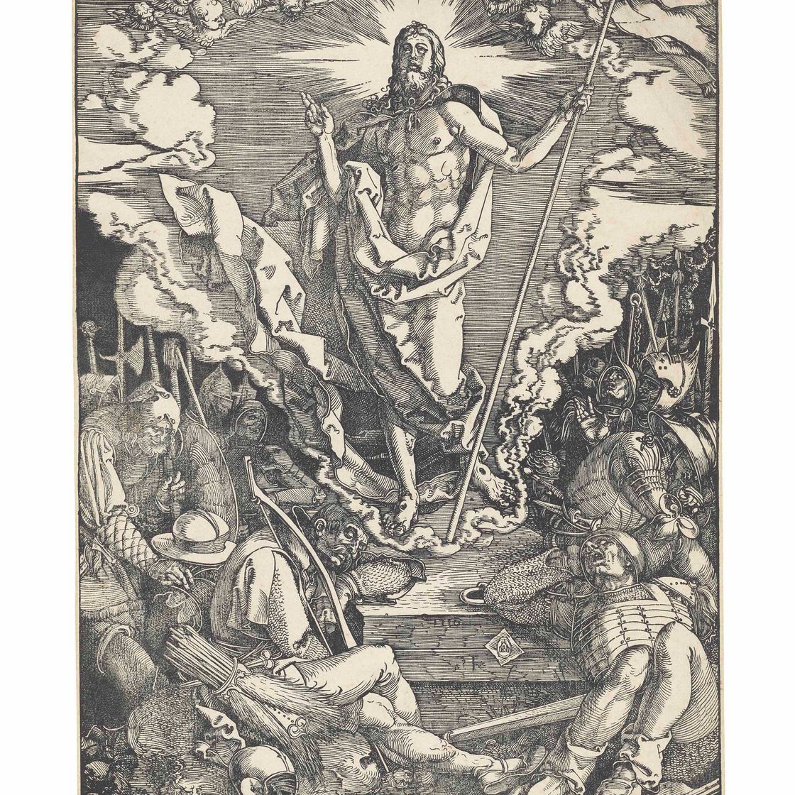 Albrecht Dürer — Воскресение из мертвых, из книги "Великая страсть"