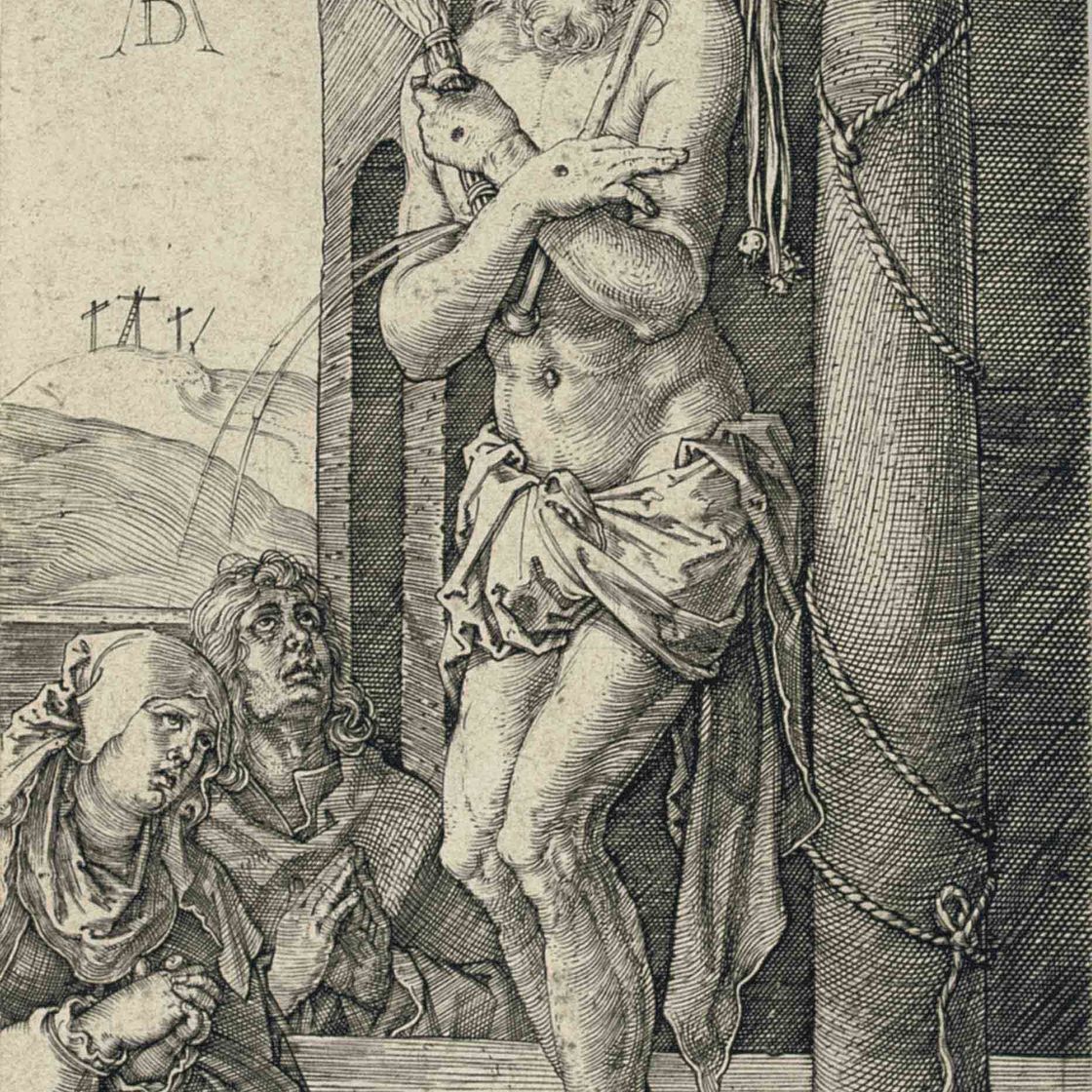 Albrecht Dürer — "Ecce Homo", из книги "Выгравированная страсть" (Б., М., Холл. 3; S.M.S. 52)