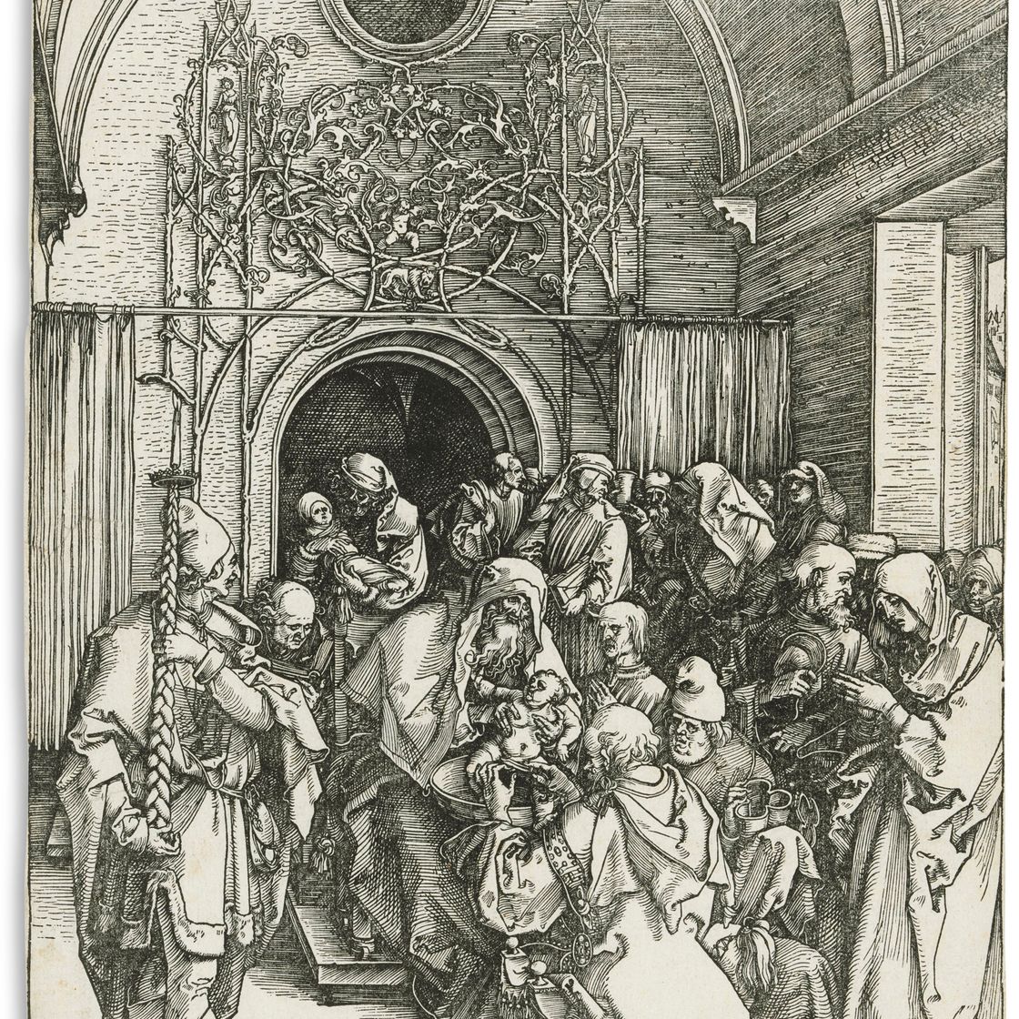 Albrecht Dürer — Обрезание Христа, из книги "Жизнь Пресвятой Девы"