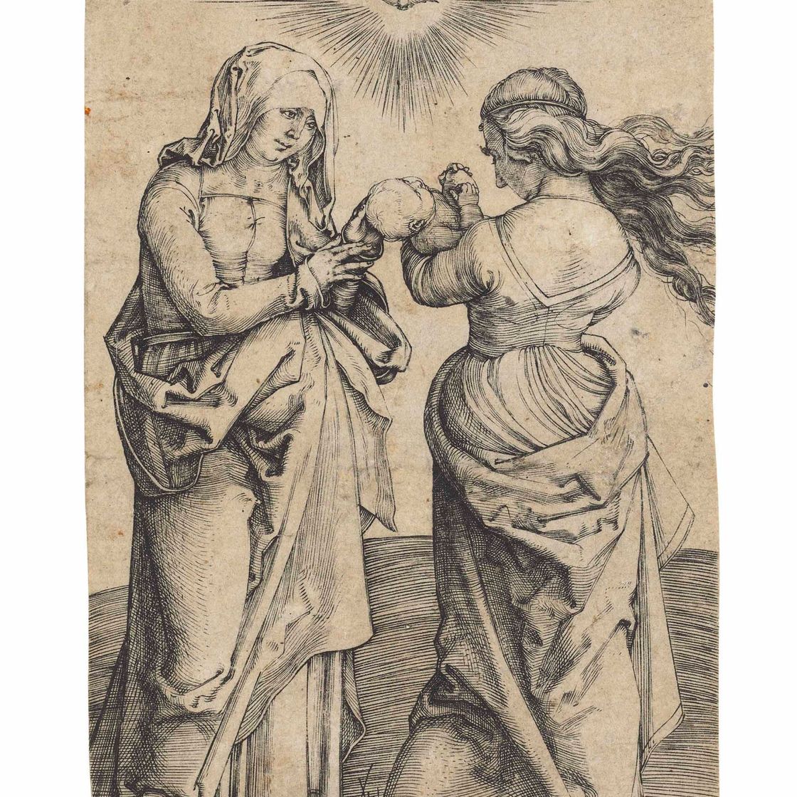 Albrecht Dürer — Богородица с младенцем и святой Анной