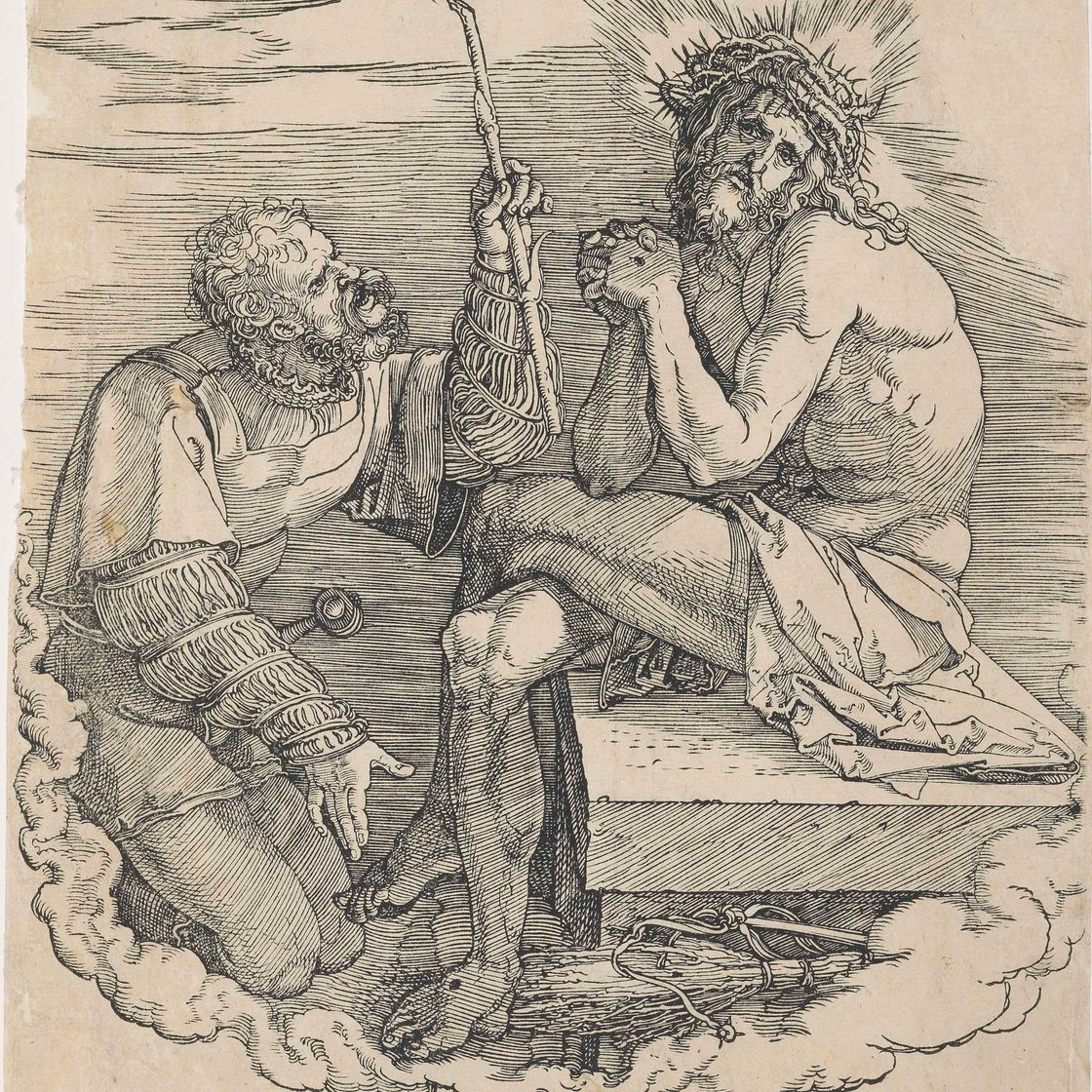 Albrecht Dürer — Христос, Муж скорбей, осмеянный солдатом, из фильма "Великие страсти"
