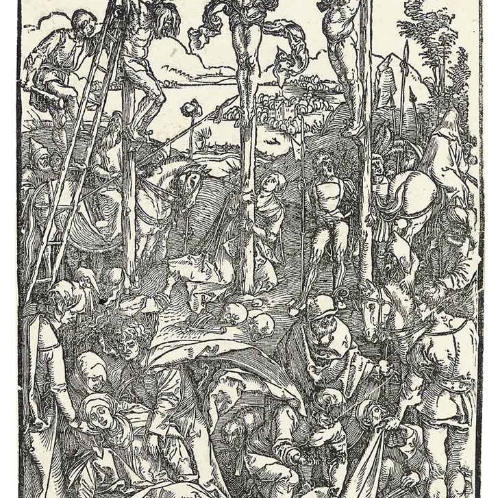 Albrecht Dürer — Голгофа с тремя крестами (Барч, 59; Медер, Холстейн, 180)