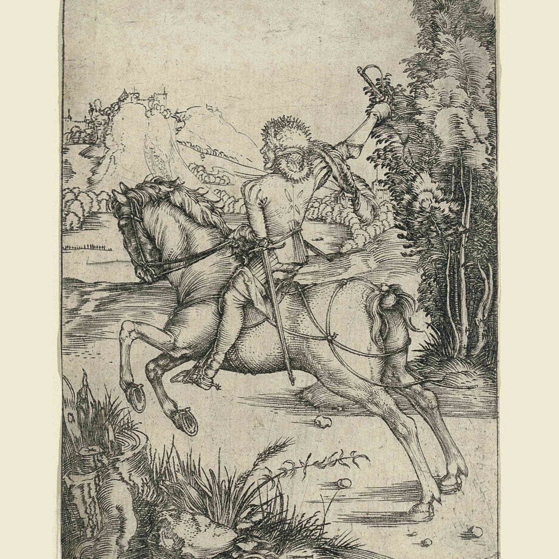 Albrecht Dürer — Маленький курьер (Б. 80; М., Холл. 79; С.М.С. 10)
