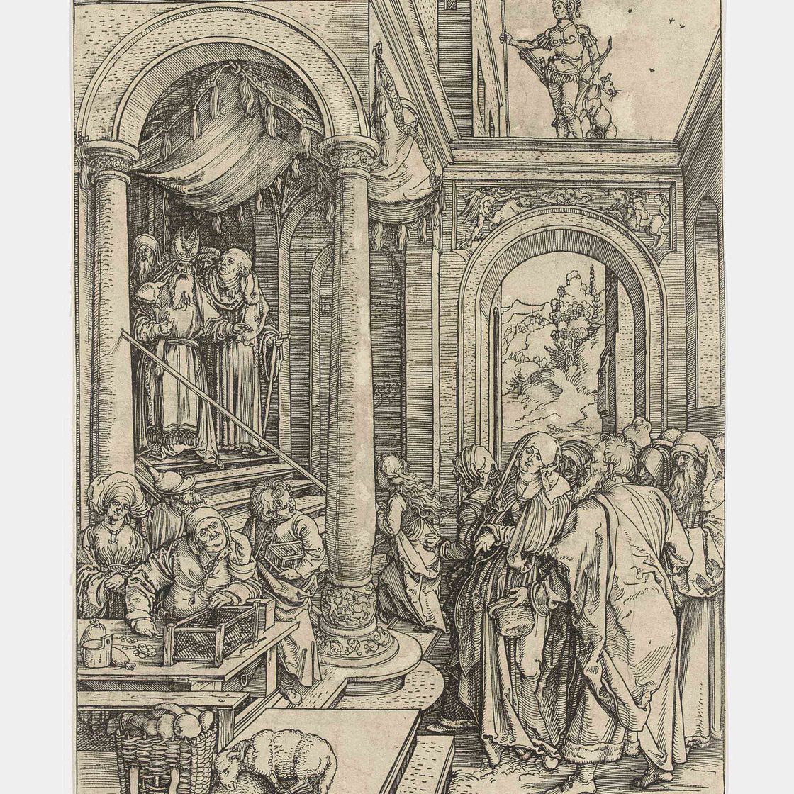 Albrecht Dürer — Сретение Пресвятой Богородицы, из книги "Жизнь Пресвятой Богородицы" (т. 81; М., гл. 193; С.М.С. 171)