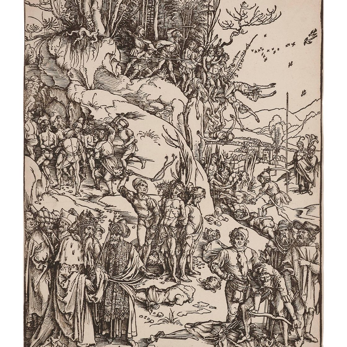 Albrecht Dürer — Мученичество десяти тысяч (стр. 117; М., Зал. 218)