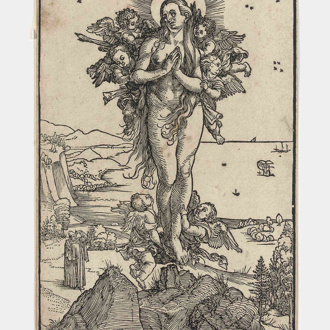 Albrecht Dürer — Возвышение святой Марии Магдалины (стр. 127; М., Зал. 237, С.М.С. 139)