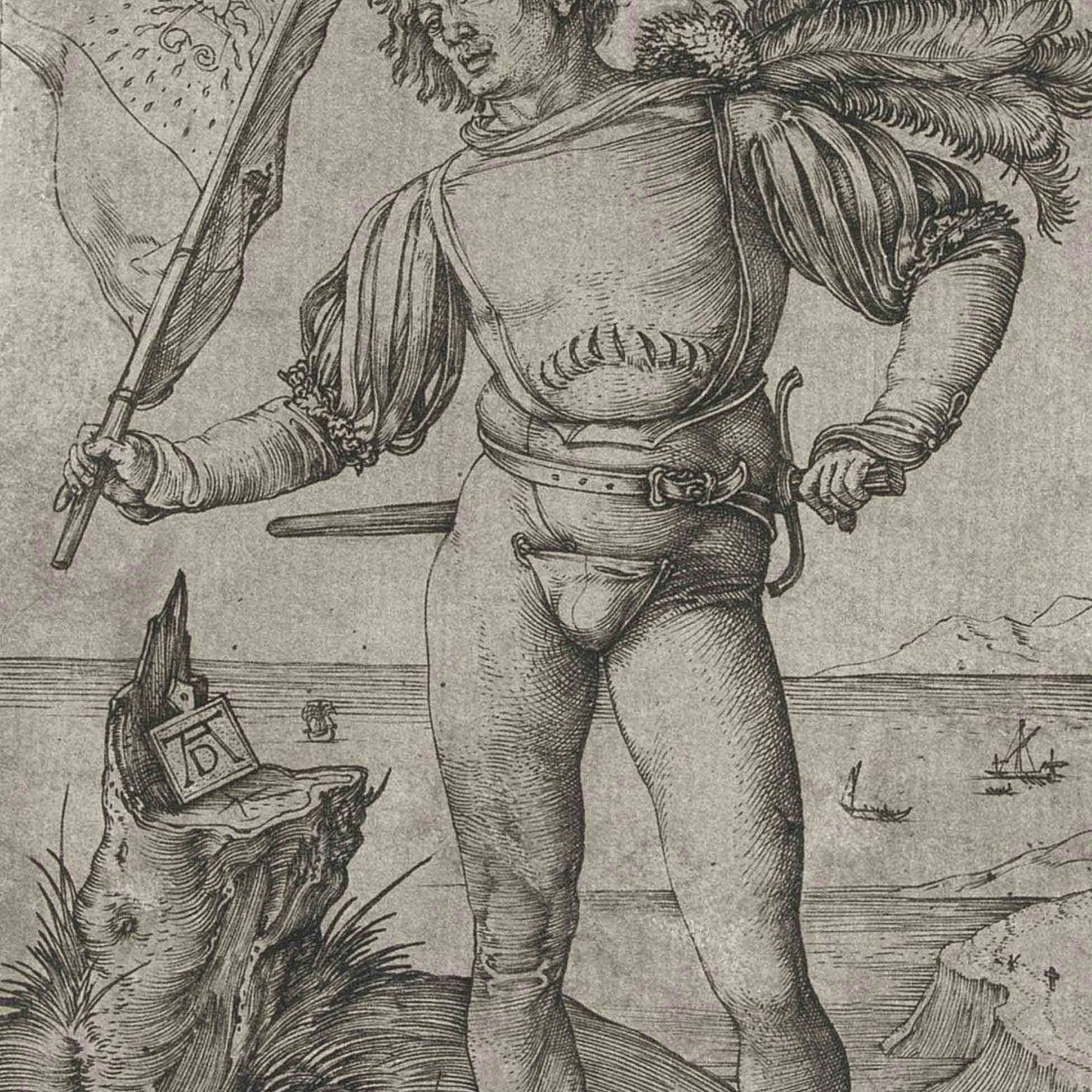 Albrecht Dürer — Знаменосец (Б. 87; М., Холл. 92; С.М.С. 31)