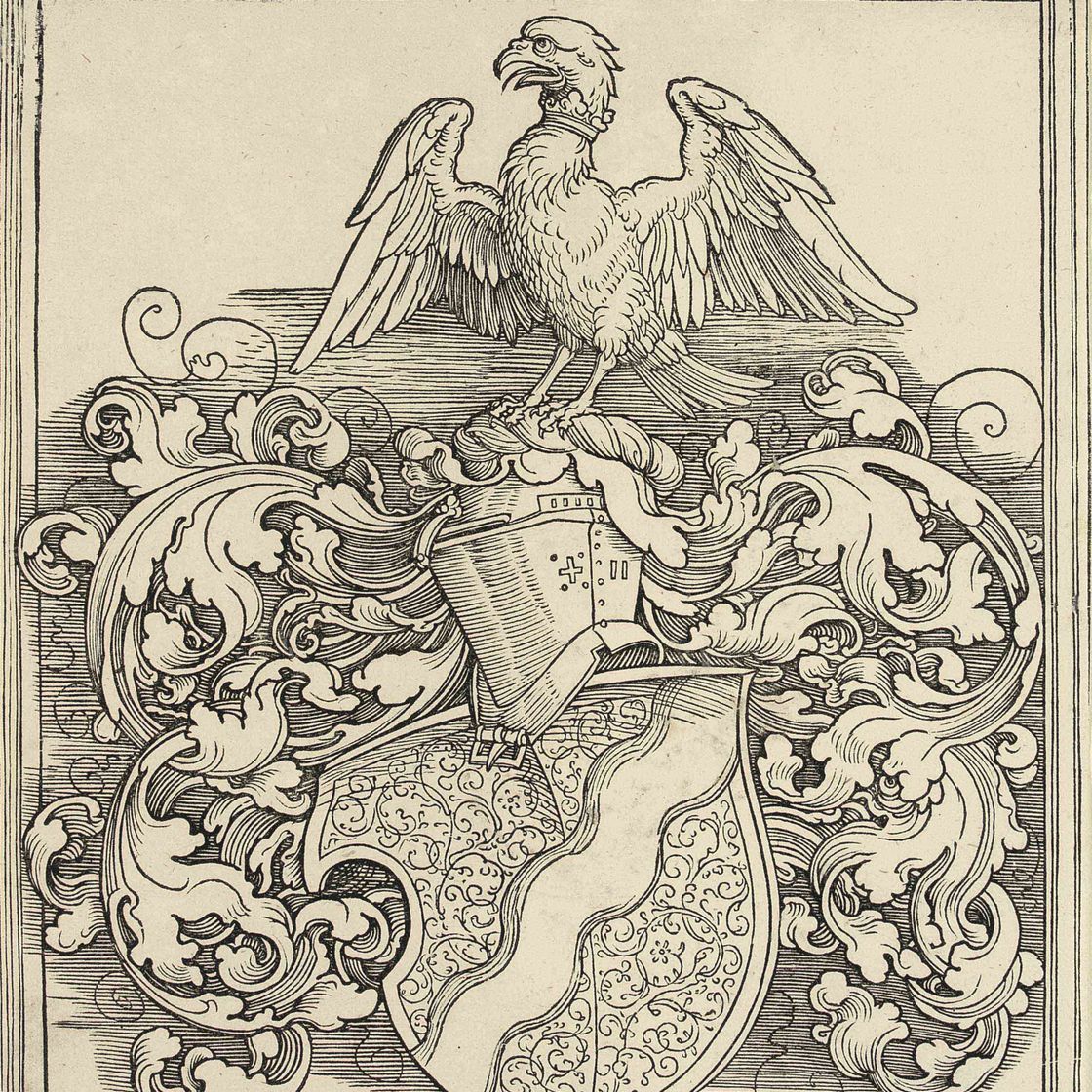 Albrecht Dürer — Герб Майкла Бехайма (Б. 159; М., Зал. 287; С.М.С. 250)