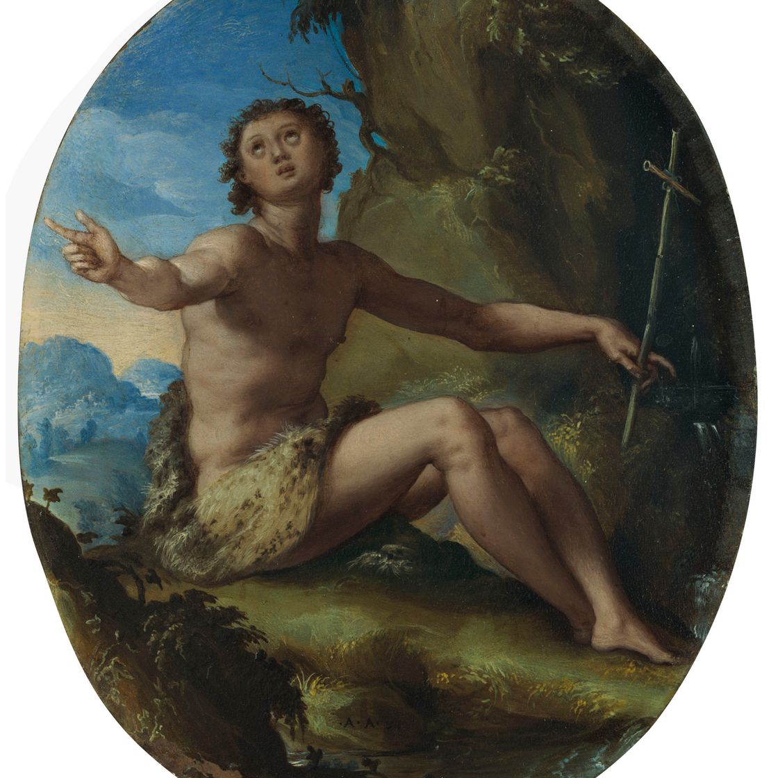 Alessandro Allori — Святой Иоанн Креститель в пустыне