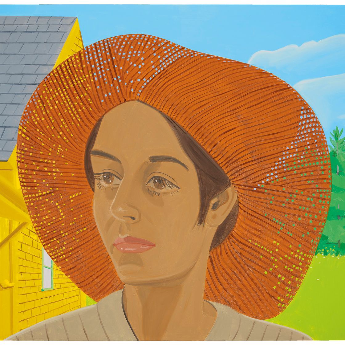Alex Katz — Оранжевая шляпа 2, изображение 1