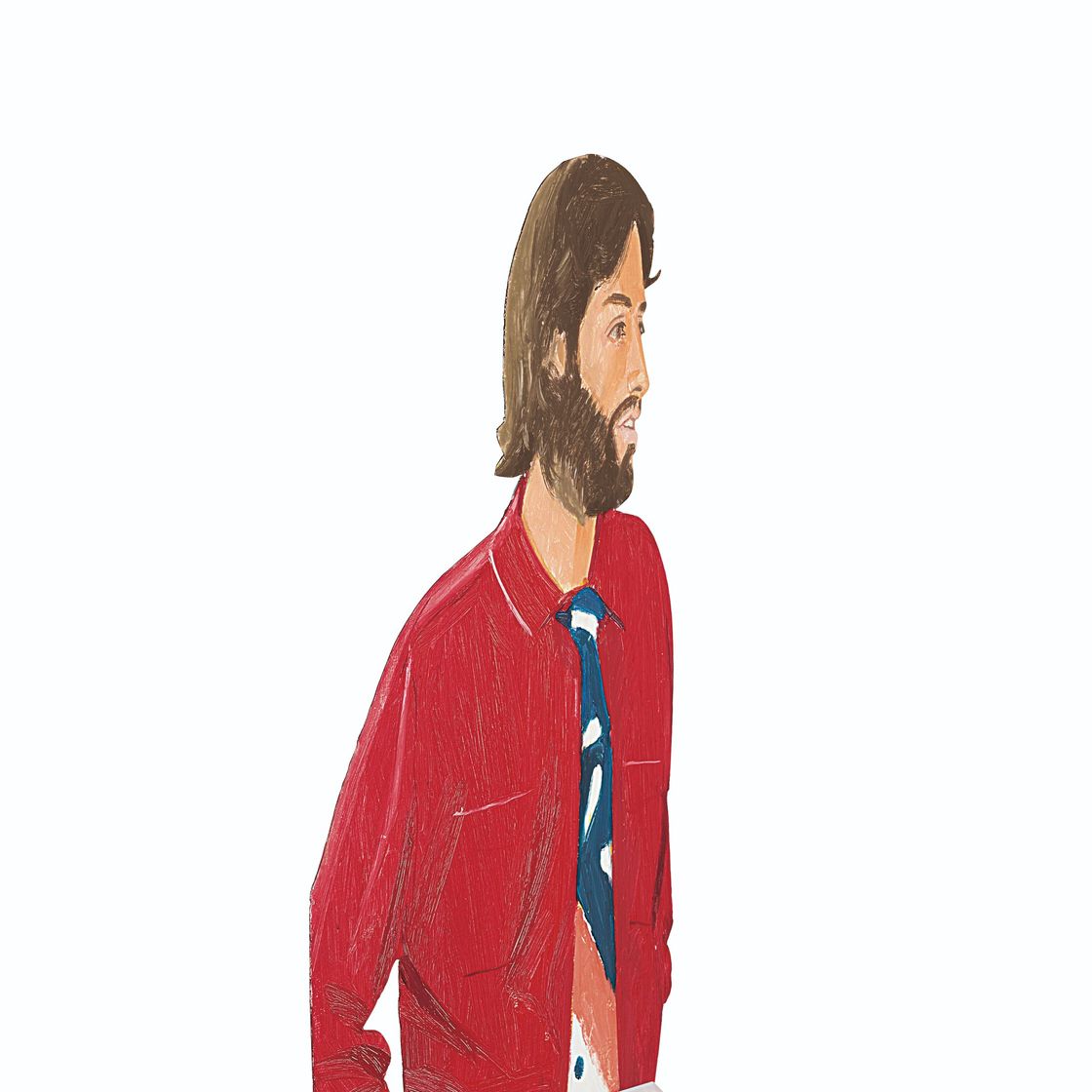 Alex Katz — Красный, белый, синий галстук, изображение 3