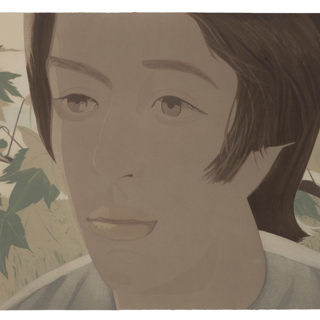 Alex Katz — Мальчик с веткой 2