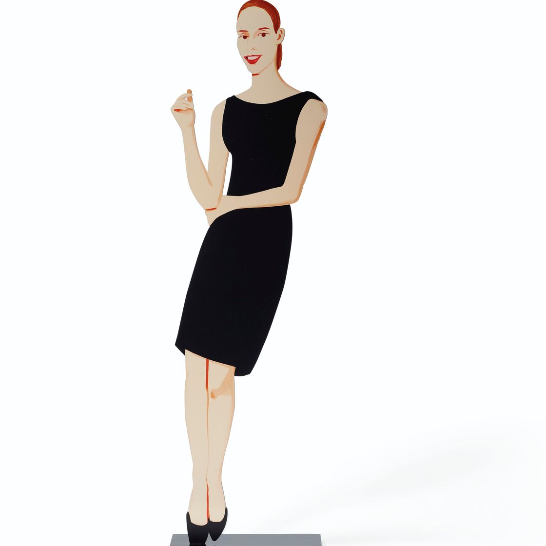Alex Katz — Улла, из-за вырезов черного платья, изображение 1
