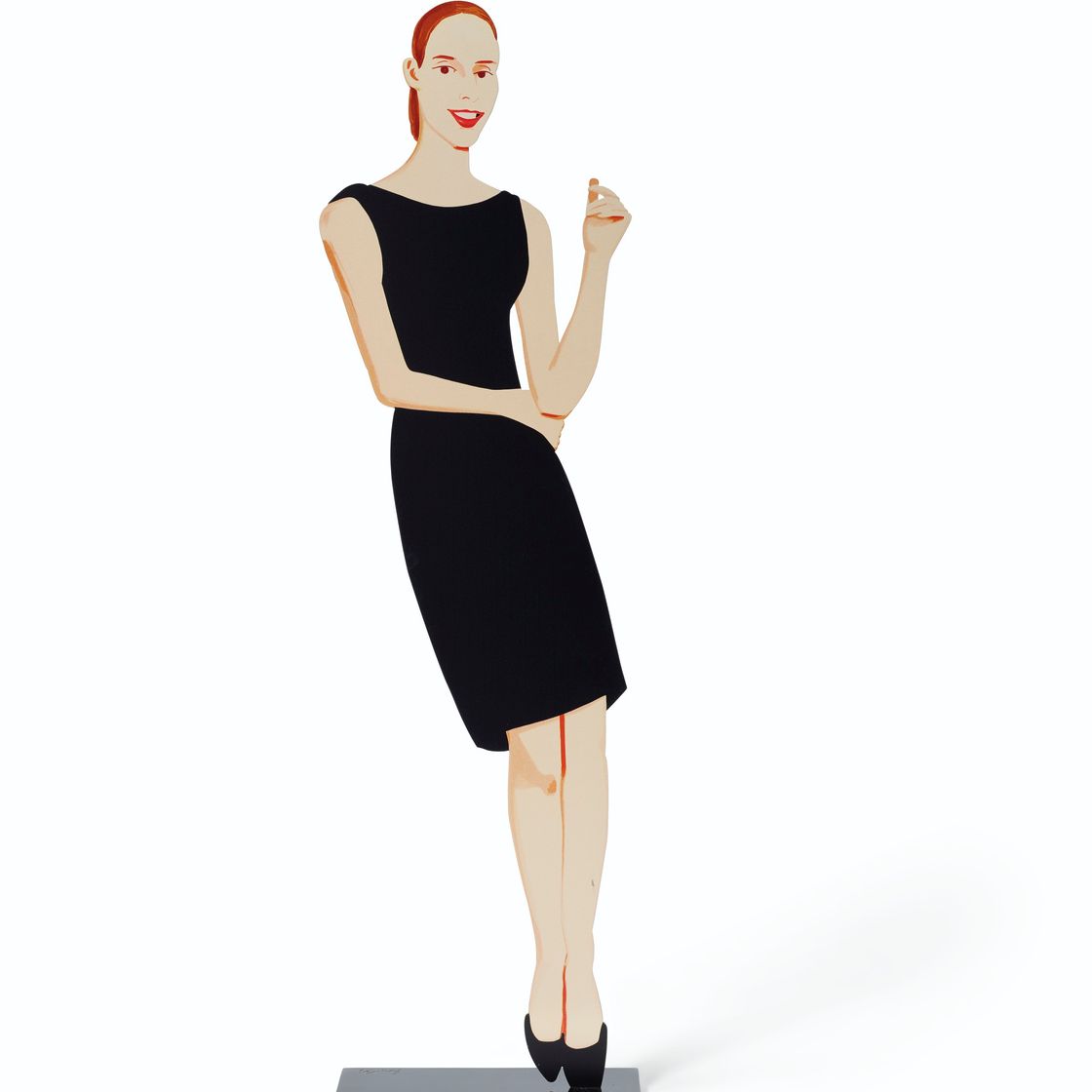 Alex Katz — Улла, из-за вырезов черного платья, изображение 2