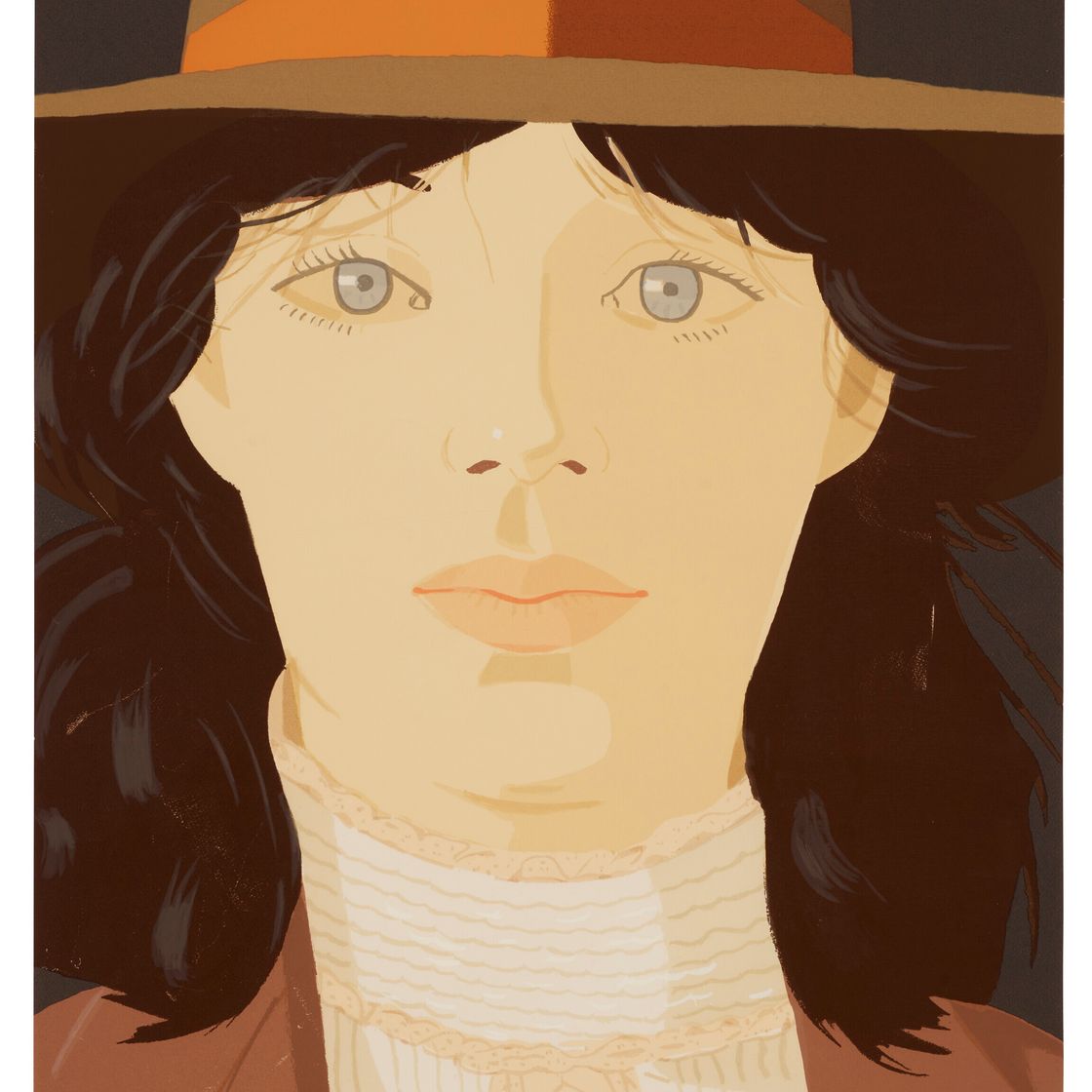 Alex Katz — Оранжевая полоса, изображение 1