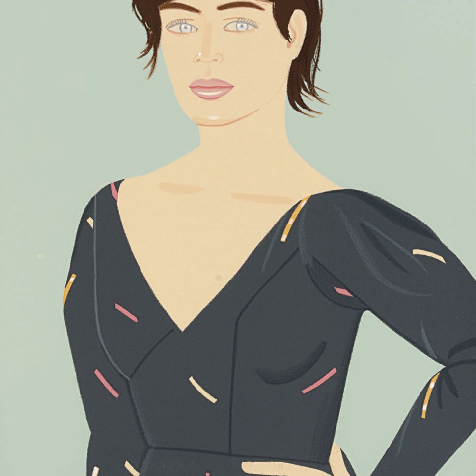 Alex Katz — Серое платье