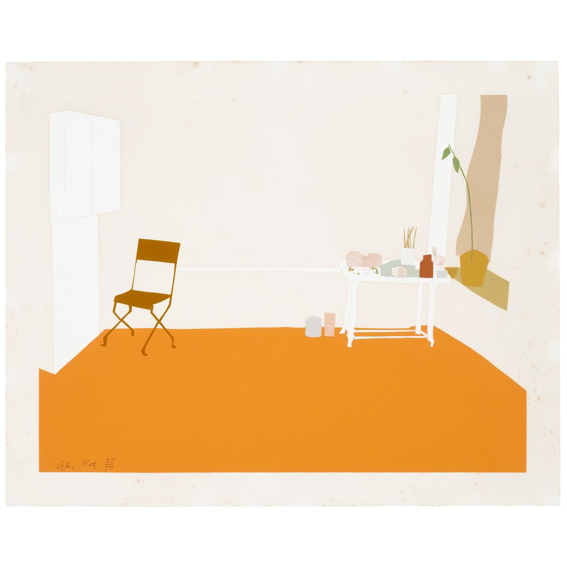 Alex Katz — Оранжевый интерьер
