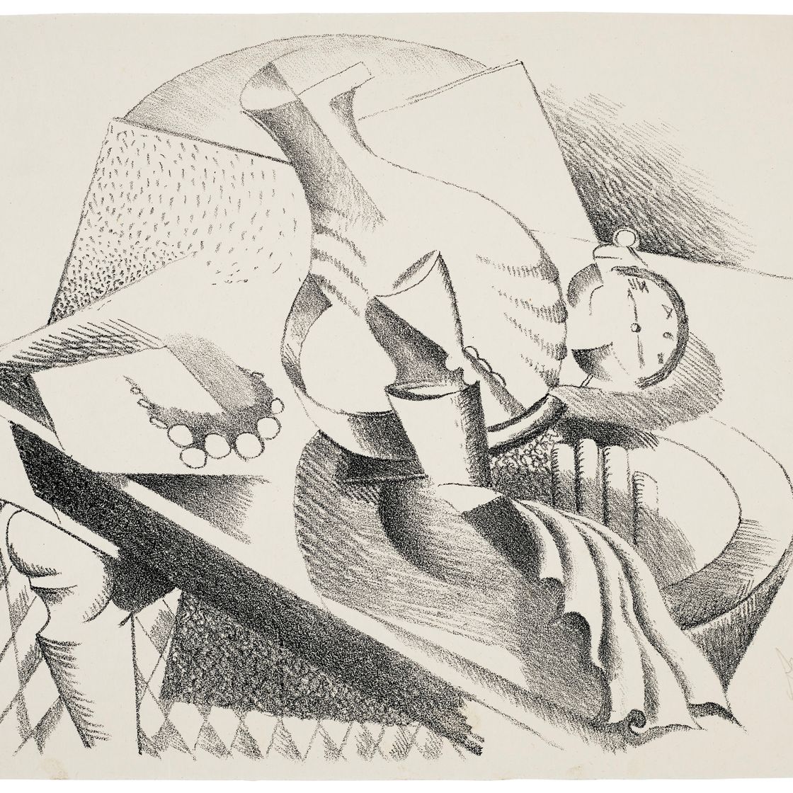 Alexander Archipenko — Натюрморт (Stilleben) из "Die Schaffenden"