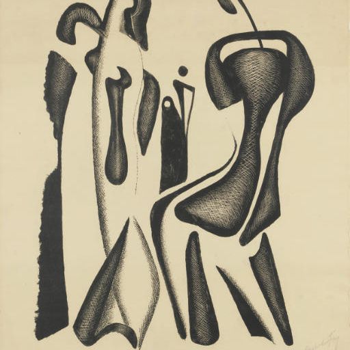 Alexander Archipenko — Сидящие и стоящие фигуры (К. 39)