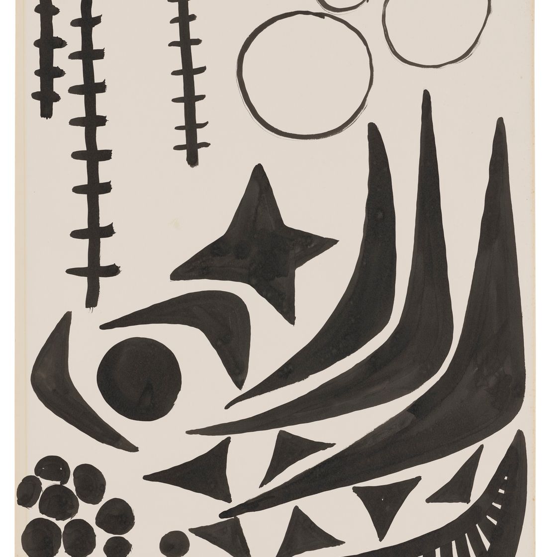 Alexander Calder — Бумеранги, Один полосатый, изображение 1
