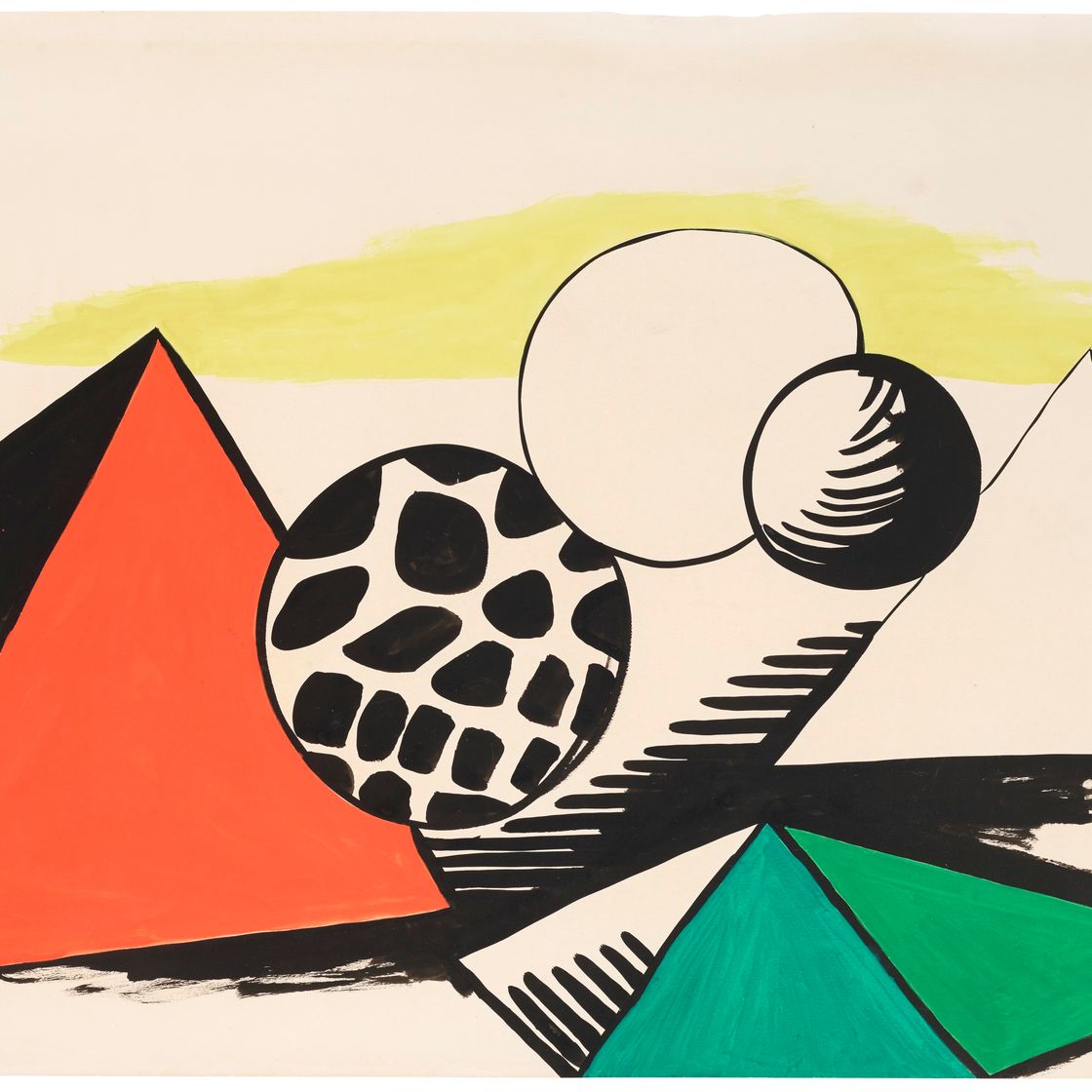 Alexander Calder — Пятнистый шар и пирамиды, изображение 2
