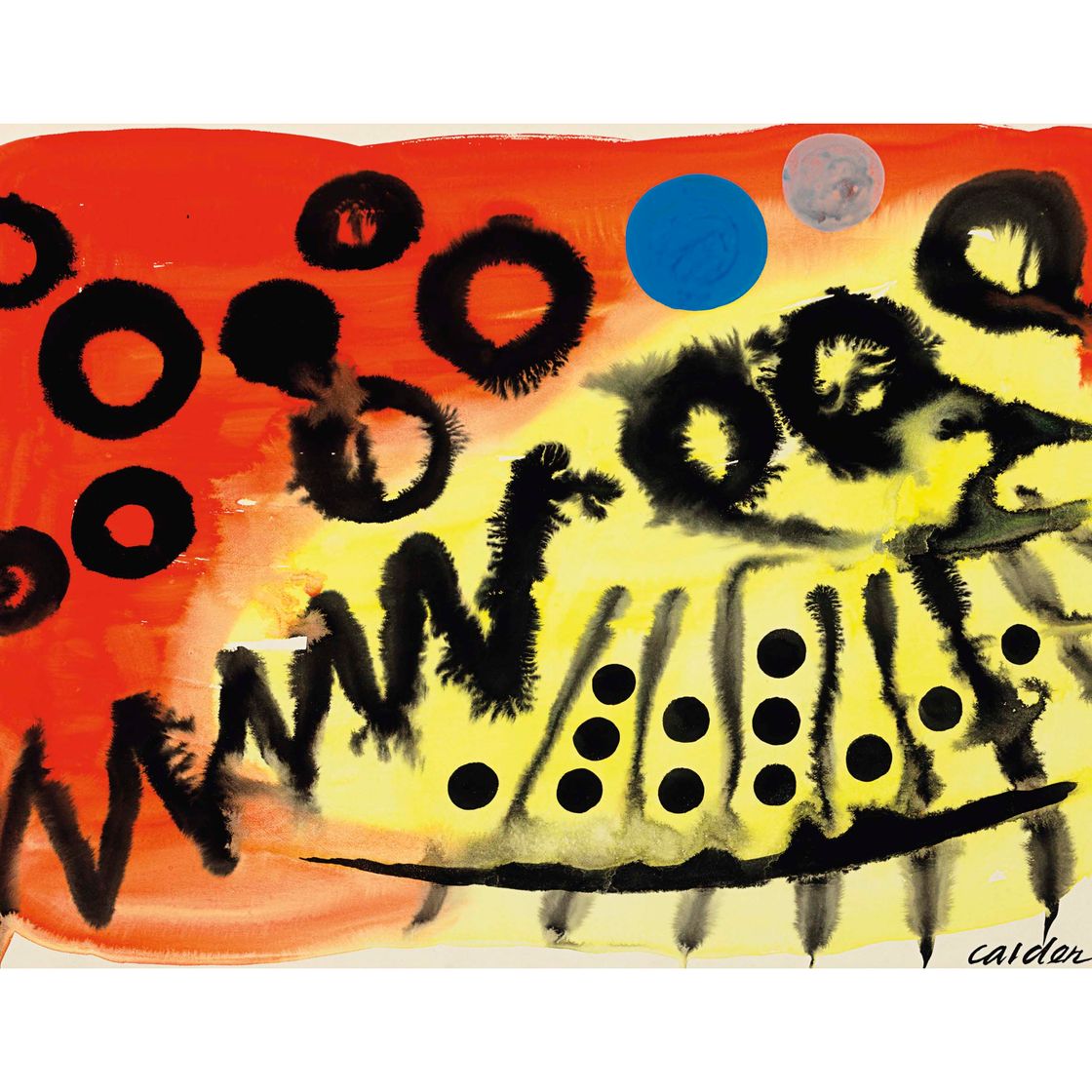 Alexander Calder — Синие и фиолетовые диски