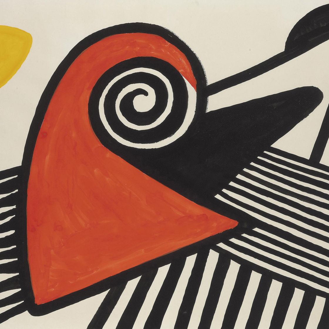 Alexander Calder — Фригийский колпак и желтое пятно