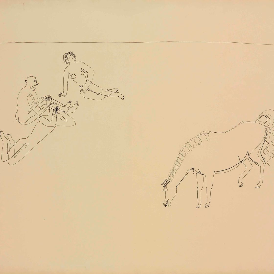 Alexander Calder — Семья с лошадью