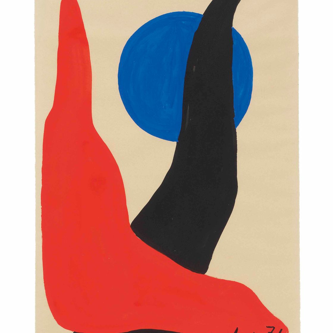Alexander Calder — Красный бумеранг, Синий шар