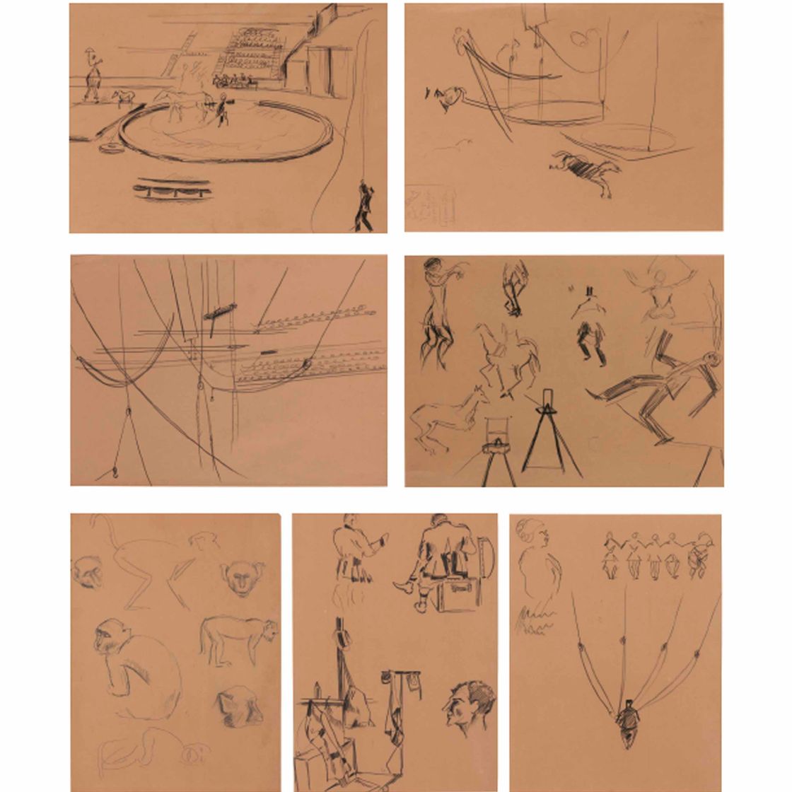 Alexander Calder — Без названия (Цирковые ринги)
