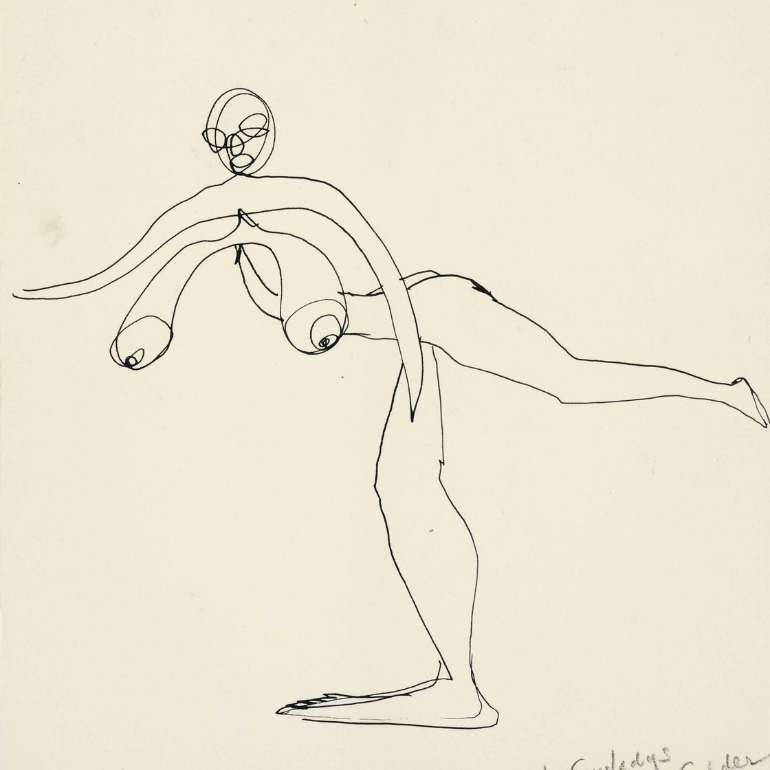 Alexander Calder — Обнаженная, балансирующая на одной ноге