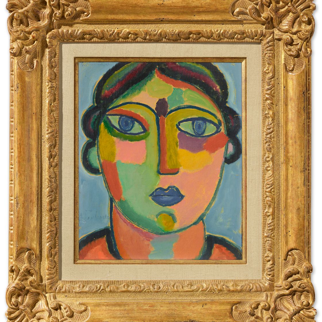 Alexej von Jawlensky — Мистический Копф: Блауэр Мунд, изображение 3