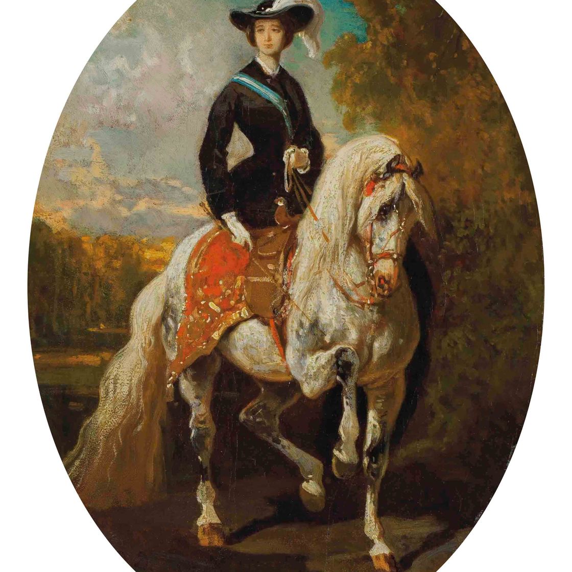 Alfred De Dreux — Императрица Евгения