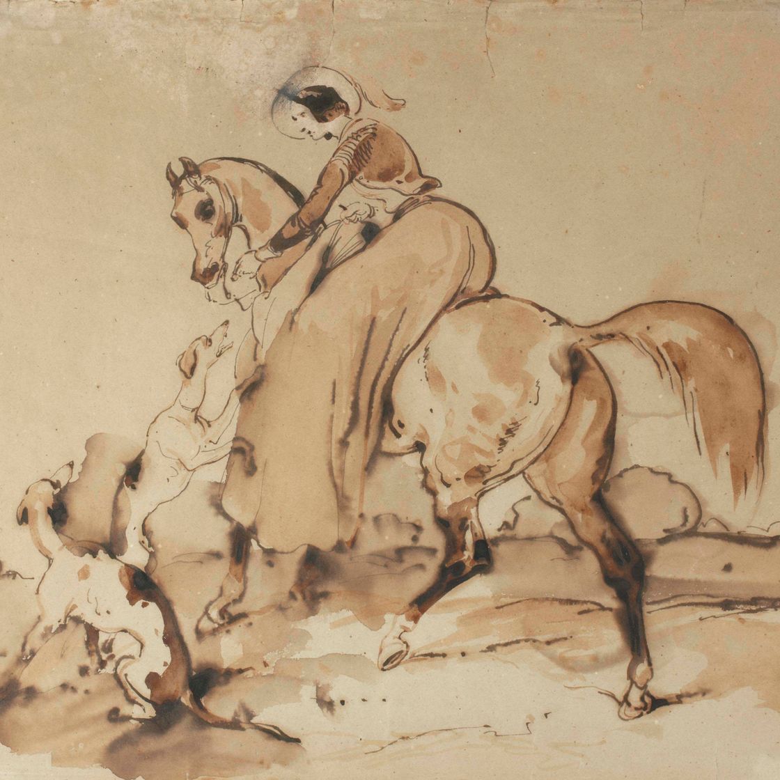 Alfred De Dreux — Одна амазонка