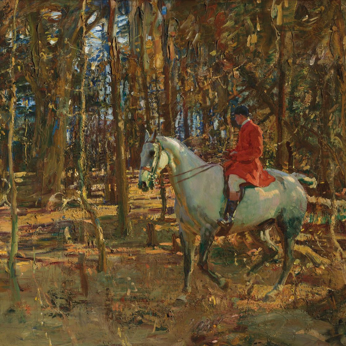 Alfred James Munnings — The whip, Тревэллоу Вуд, Корнуолл, изображение 1