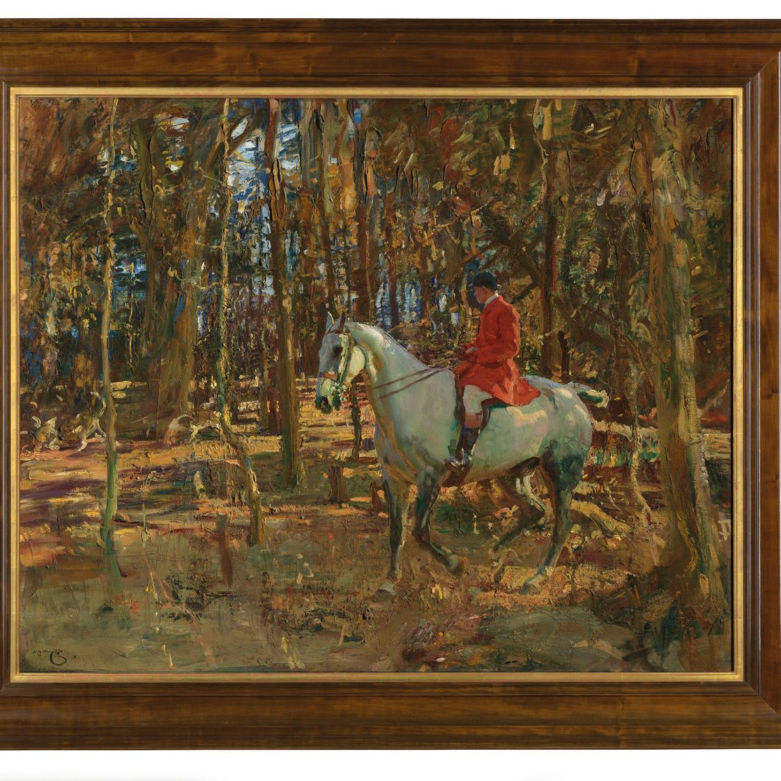 Alfred James Munnings — The whip, Тревэллоу Вуд, Корнуолл, изображение 2