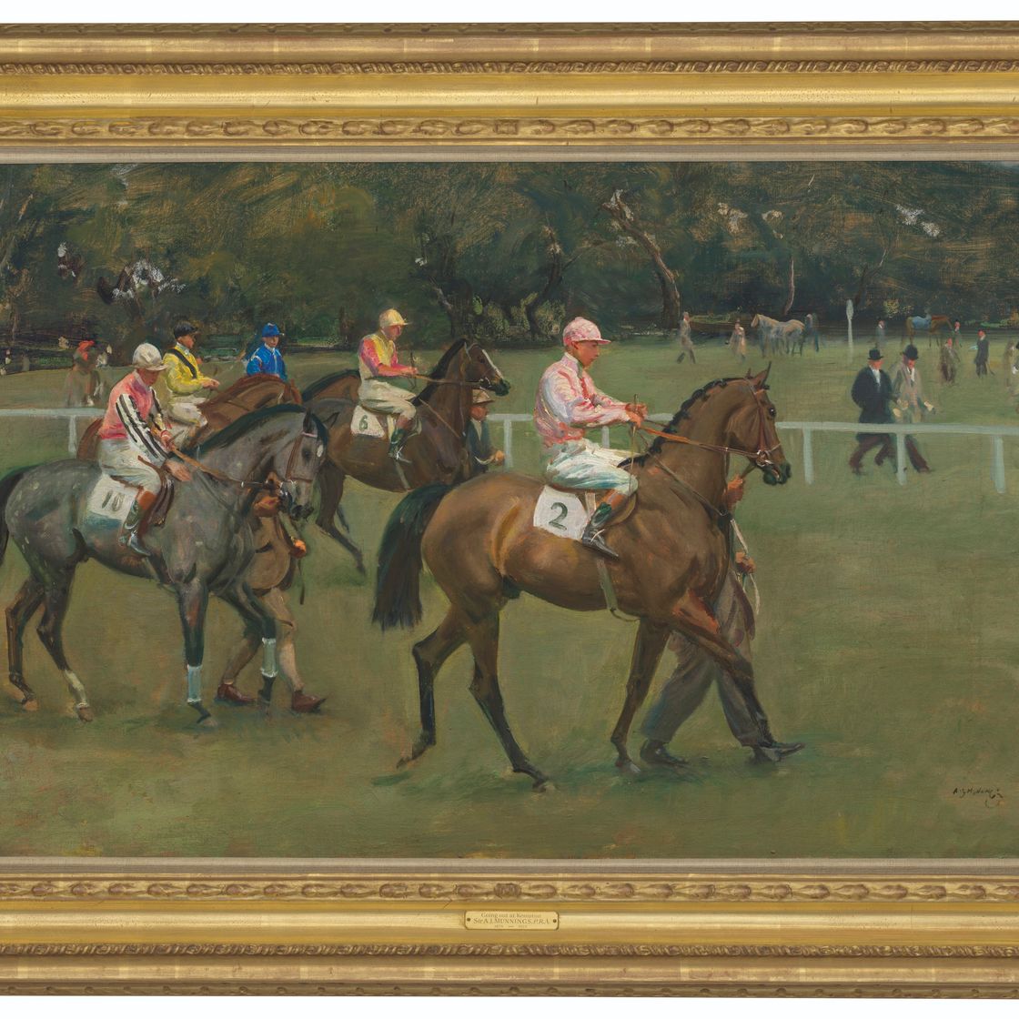 Alfred James Munnings — Встречаемся в Кемптоне, изображение 2