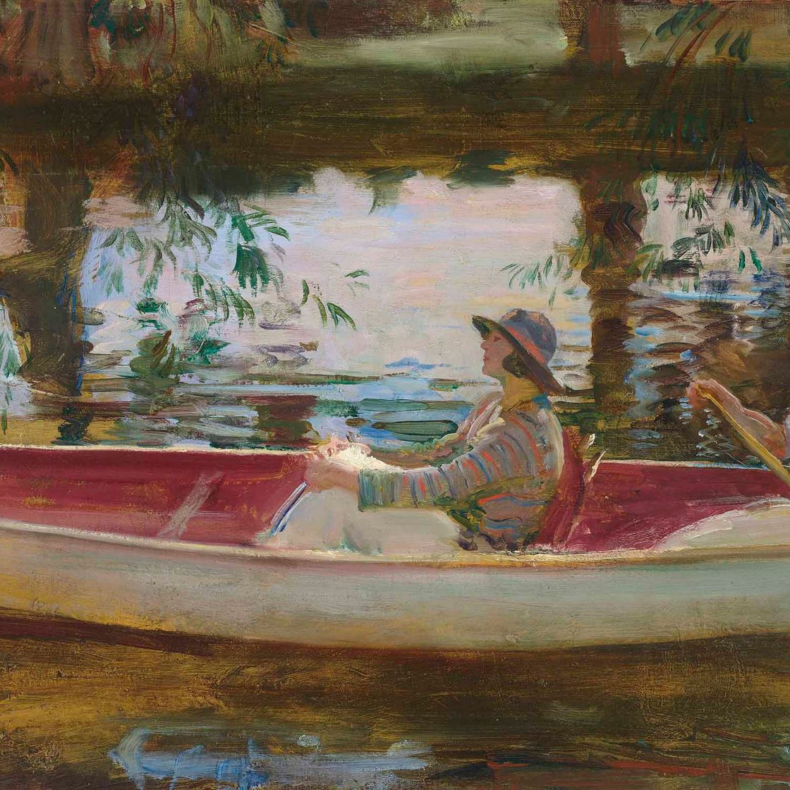 Alfred James Munnings — Белое каноэ
