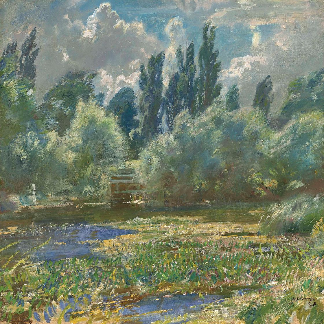 Alfred James Munnings — Бассейн мельницы Лэнгхэм
