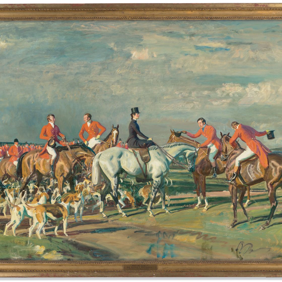 Alfred James Munnings — Кто эта дама?; и два исследования, изображение 4