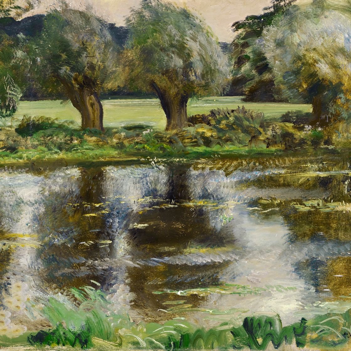Alfred James Munnings — Ивы на лужайке