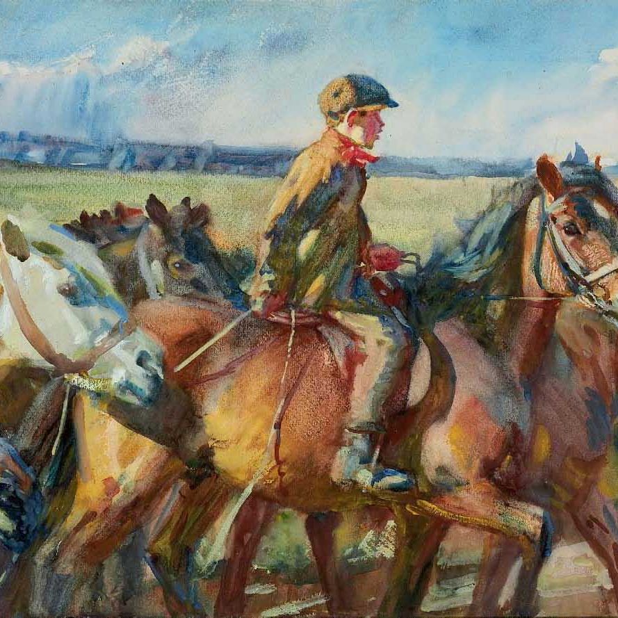 Alfred James Munnings — Креветки отправляются на рынок